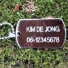 ID dog tag identiteitsplaatje met ketting