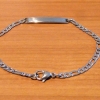 Armband met naamplaat model figaro